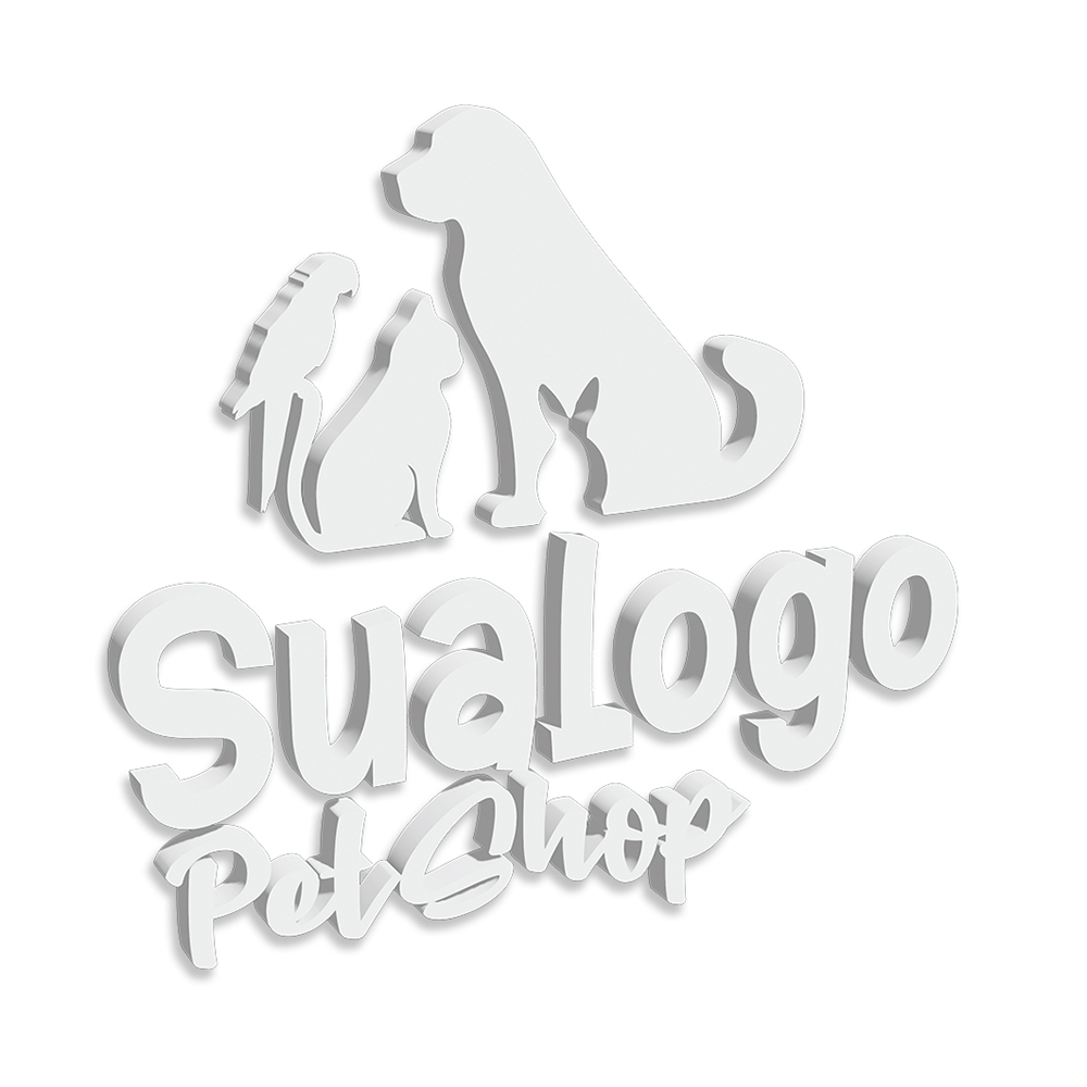 Letra Caixa Pvc Expandido Pvc De 10mm Branco (Tamanho Personalizado)