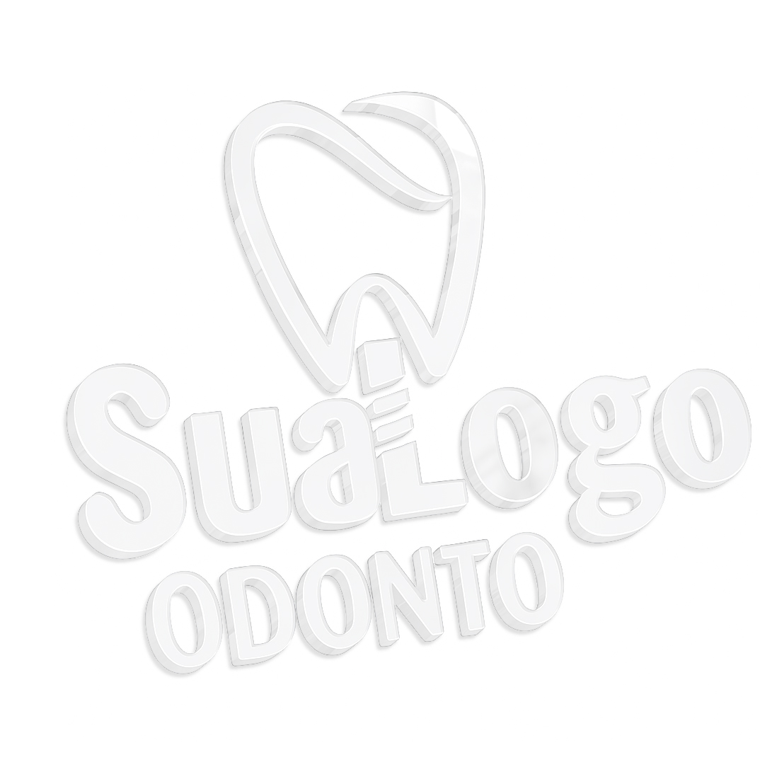 Letra Caixa Acrílico Acrílico 3mm Branco (Tamanho Personalizado)