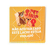 Delivery Lacre De Segurança Adesivo Papel 80g Quadrado (45x45mm)