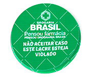 Adesivos Lacre De Segurança Papel 80g Redondo (45x45mm)