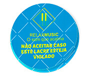 Adesivos Lacre De Segurança Papel 80g Redondo (45x45mm)