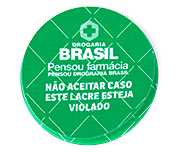 Delivery Lacre De Segurança Adesivo Papel 80g Redondo (45x45mm)