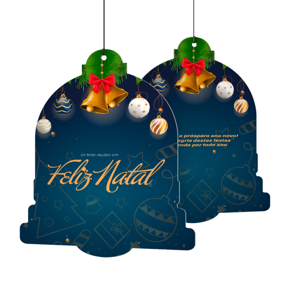 Móbile Pvc 0,50mm Premium Branco Modelo Sino (220x220mm)