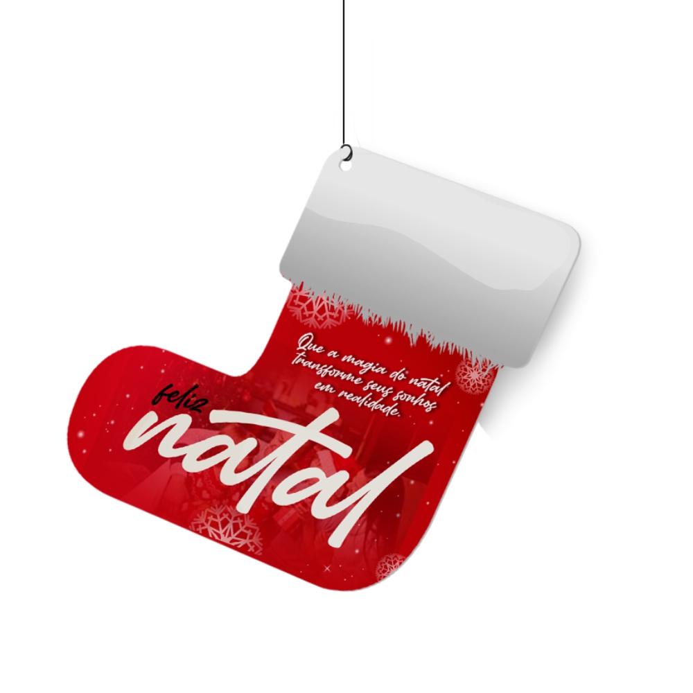 Móbile Pvc 0,50mm Premium Branco Modelo Bota (220x220mm)