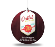 Móbile Pvc 0,50mm Premium Branco Modelo Redondo (220x220mm)