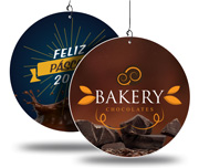 Móbile Pvc 0,50mm Premium Branco Modelo Redondo (290x290mm)