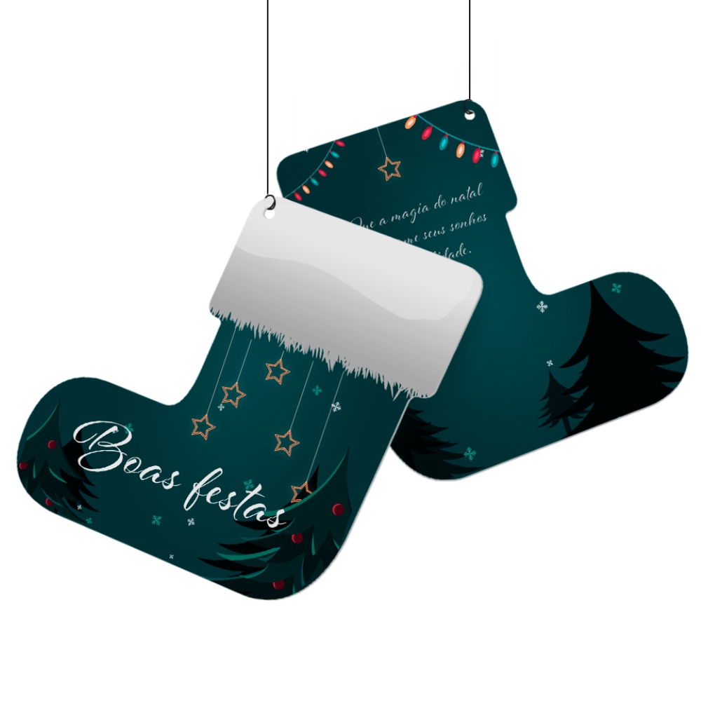 Móbile Pvc 0,50mm Premium Branco Modelo Bota (220x220mm)