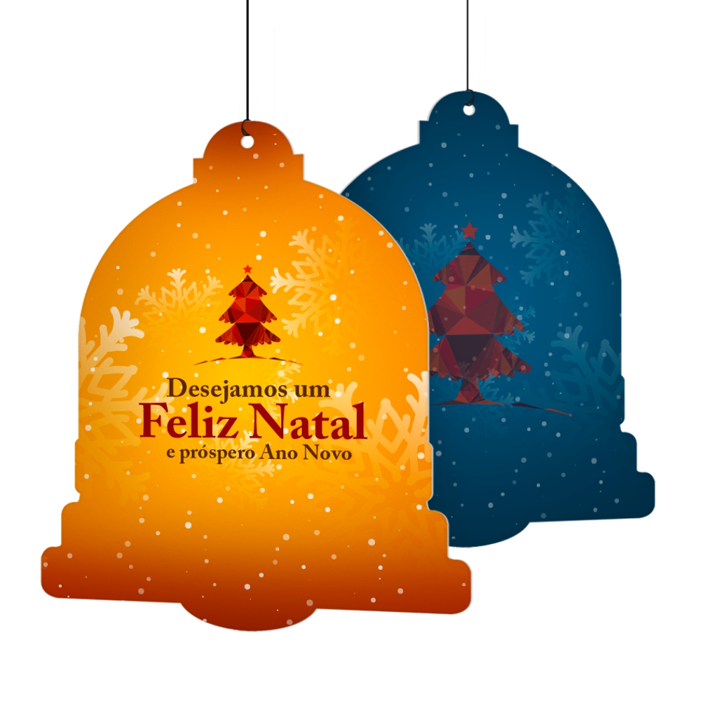 Móbile Pvc 0,50mm Premium Branco Modelo Sino (150x150mm)