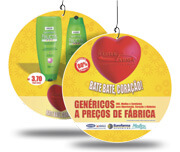 Móbile Pvc 0,50mm Premium Branco Modelo Redondo (150x150mm)