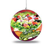 Móbile Pvc 0,50mm Premium Branco Modelo Redondo (220x220mm)