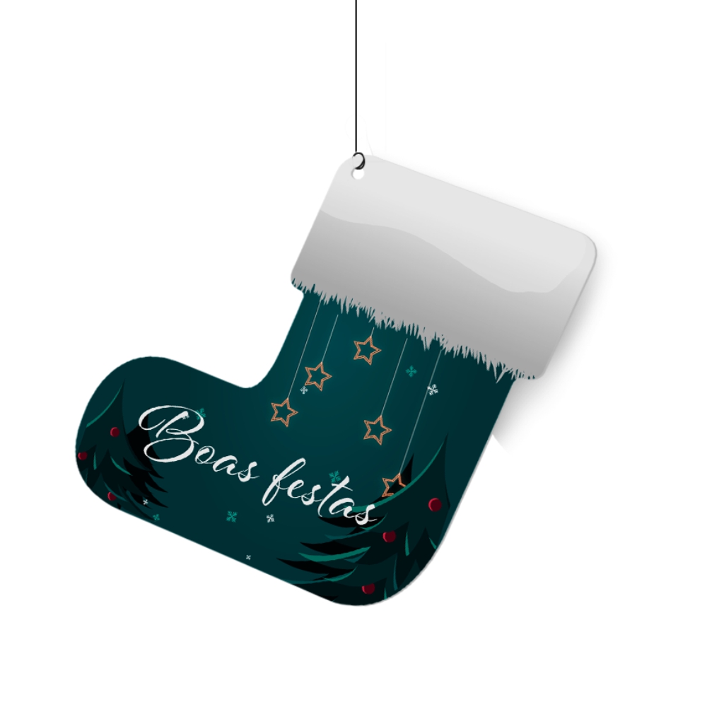 Móbile Pvc 0,50mm Premium Branco Modelo Bota (150x150mm)