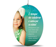 Móbile Pvc 0,50mm Premium Branco Modelo Redondo (220x300mm)