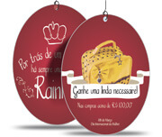 Móbile Pvc 0,50mm Premium Branco Modelo Redondo (220x300mm)