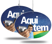 Móbile Pvc 0,50mm Premium Branco Modelo Redondo (300x220mm)