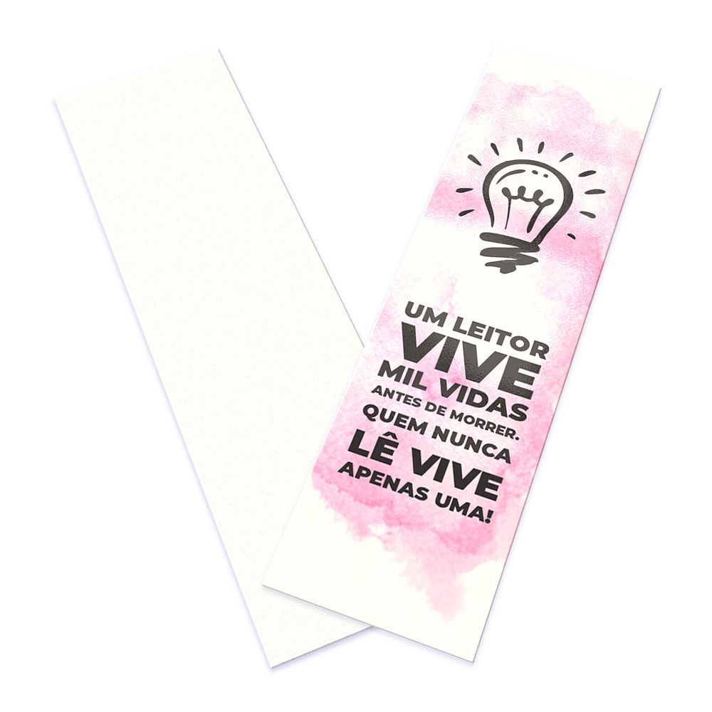 Marcador De Página Supremo 255g Verniz Uv Total Frente (182x51mm)