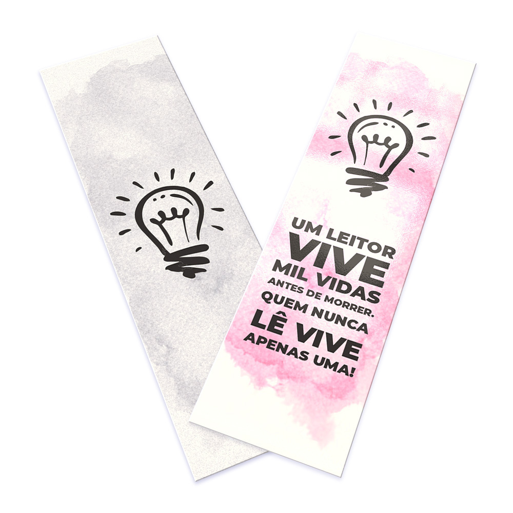 Marcador De Página Supremo 255g Verniz Uv Total Frente (182x51mm)