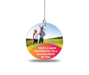 Móbile Pvc 0,50mm Premium Branco Modelo Redondo (95x95mm)