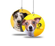 Móbile Pvc 0,50mm Premium Branco Modelo Redondo (95x95mm)