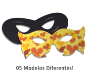 Máscaras Personalizadas Couchê 250g Verniz Uv Total Frente