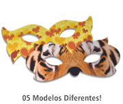 Máscaras Personalizadas Couchê 300g Verniz Uv Total Frente