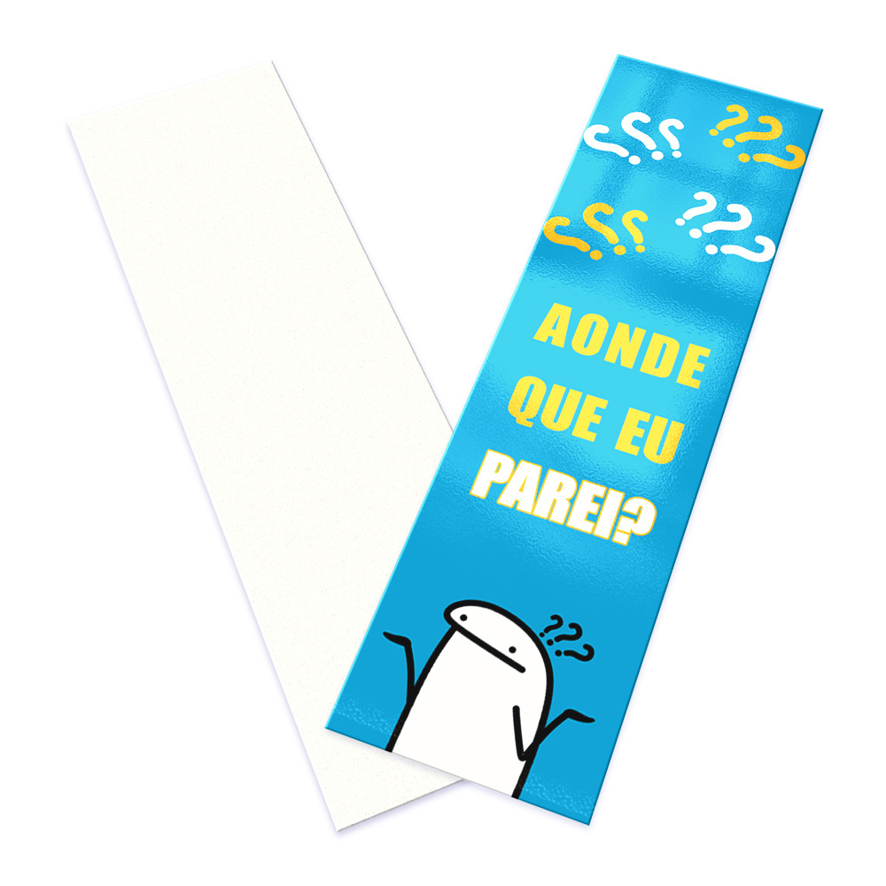 Marcador De Página Supremo 255g Verniz Uv Total Frente (182x51mm)