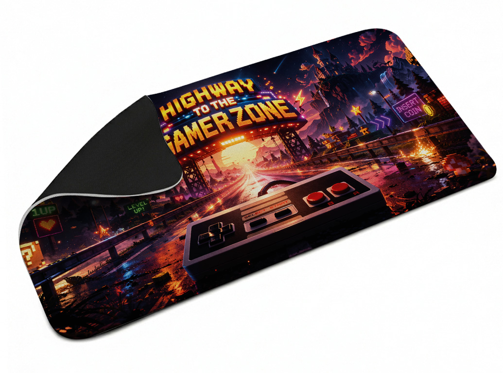 Mousepad Gamer Desk Pad Acabamento Sem Costura (600x300mm)