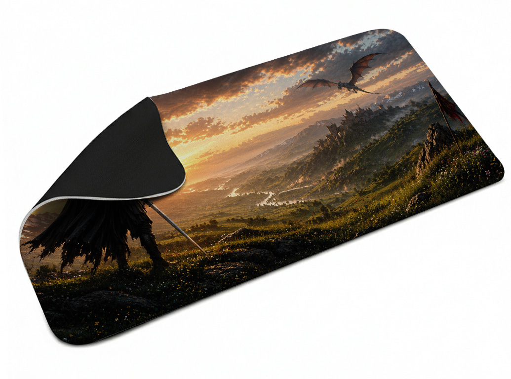 Mousepad Gamer Desk Pad Acabamento Sem Costura (600x300mm)