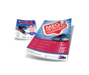 Panfletos, Flyers E Folhetos Couchê 150g Verniz Uv Total Frente e Verso (100x150mm)