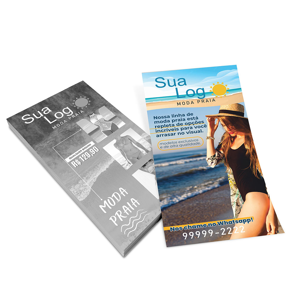 Filipetas Couchê Brilho 115g (100x200mm)