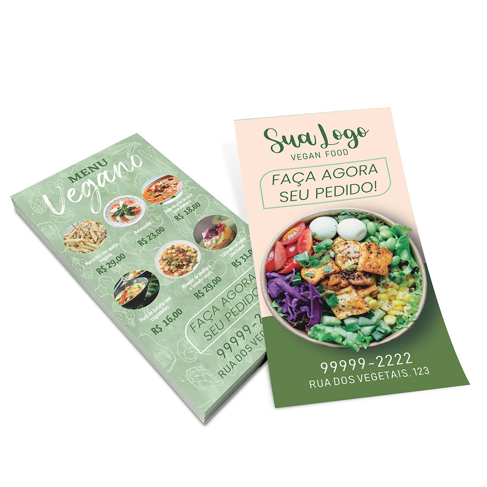 Filipetas Couchê Brilho 115g (100x200mm)