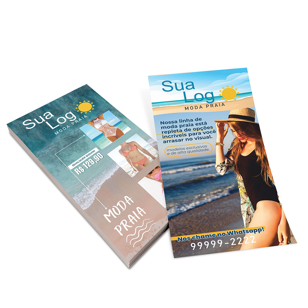 Filipetas Couchê Brilho 115g (100x200mm)