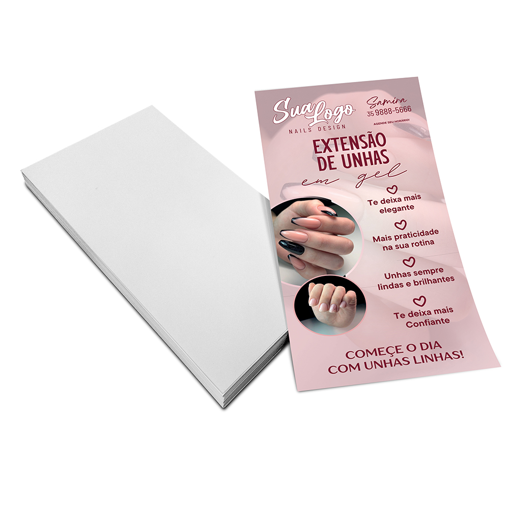 Filipetas Couchê Brilho 150g (100x200mm)