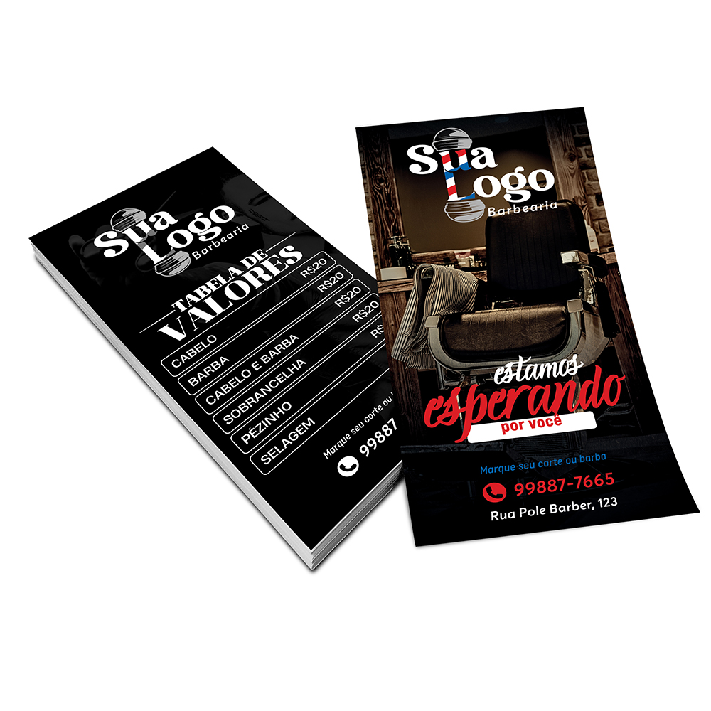 Filipetas Couchê Brilho 150g (100x200mm)