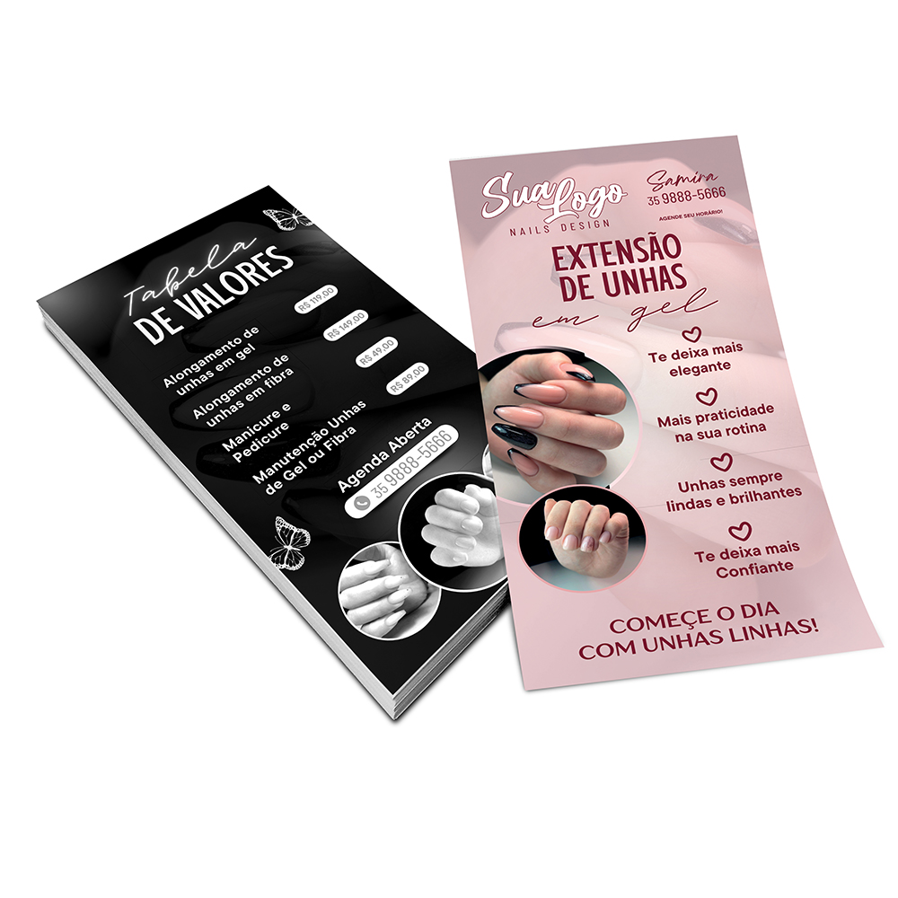 Filipetas Couchê Brilho 150g (100x200mm)