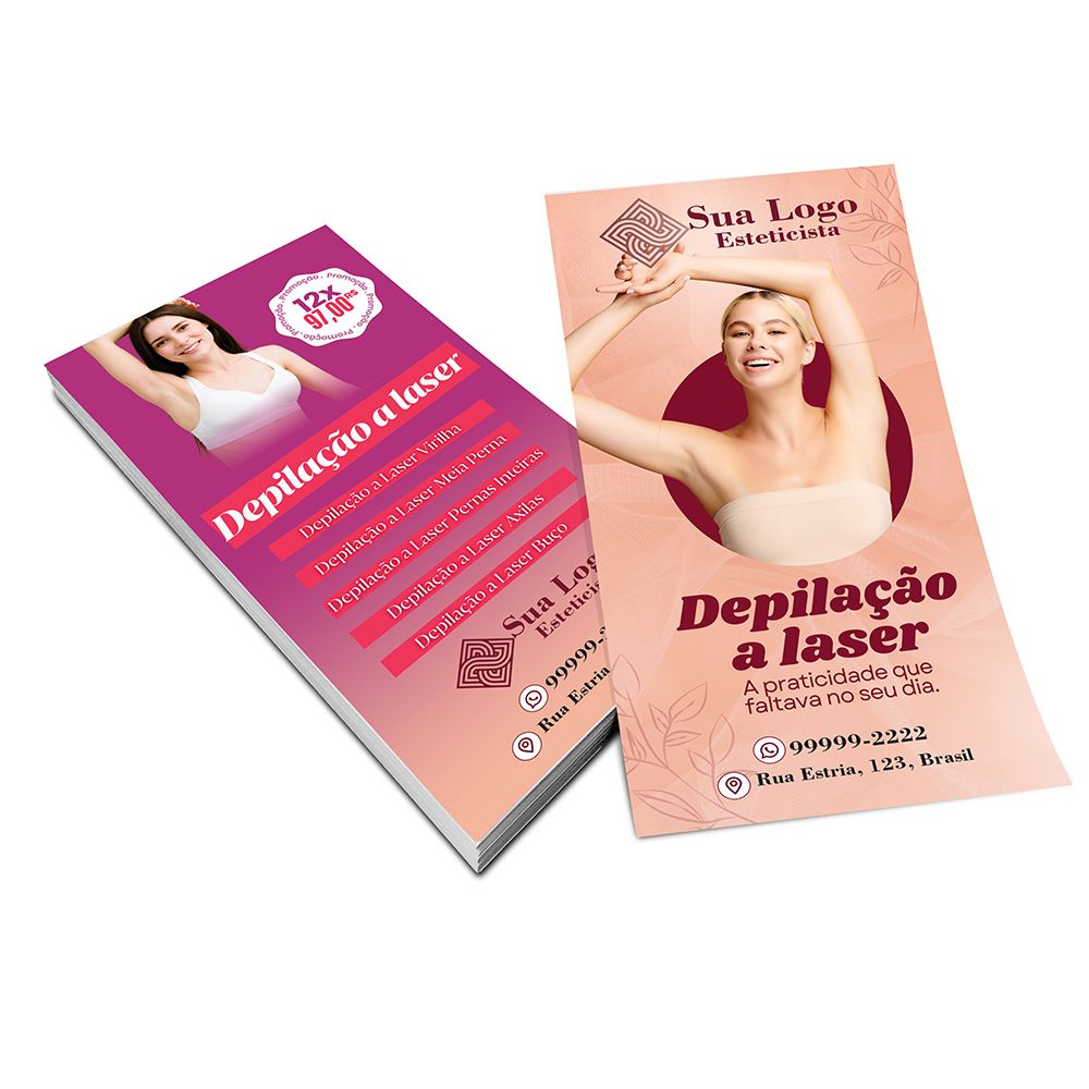 Filipetas Couchê Brilho 150g (100x200mm)