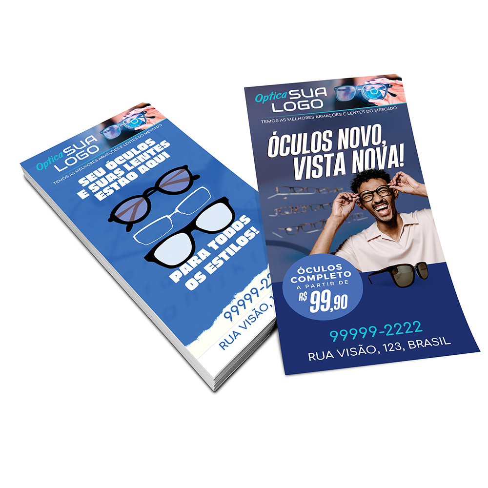 Filipetas Couchê Brilho 150g (100x200mm)