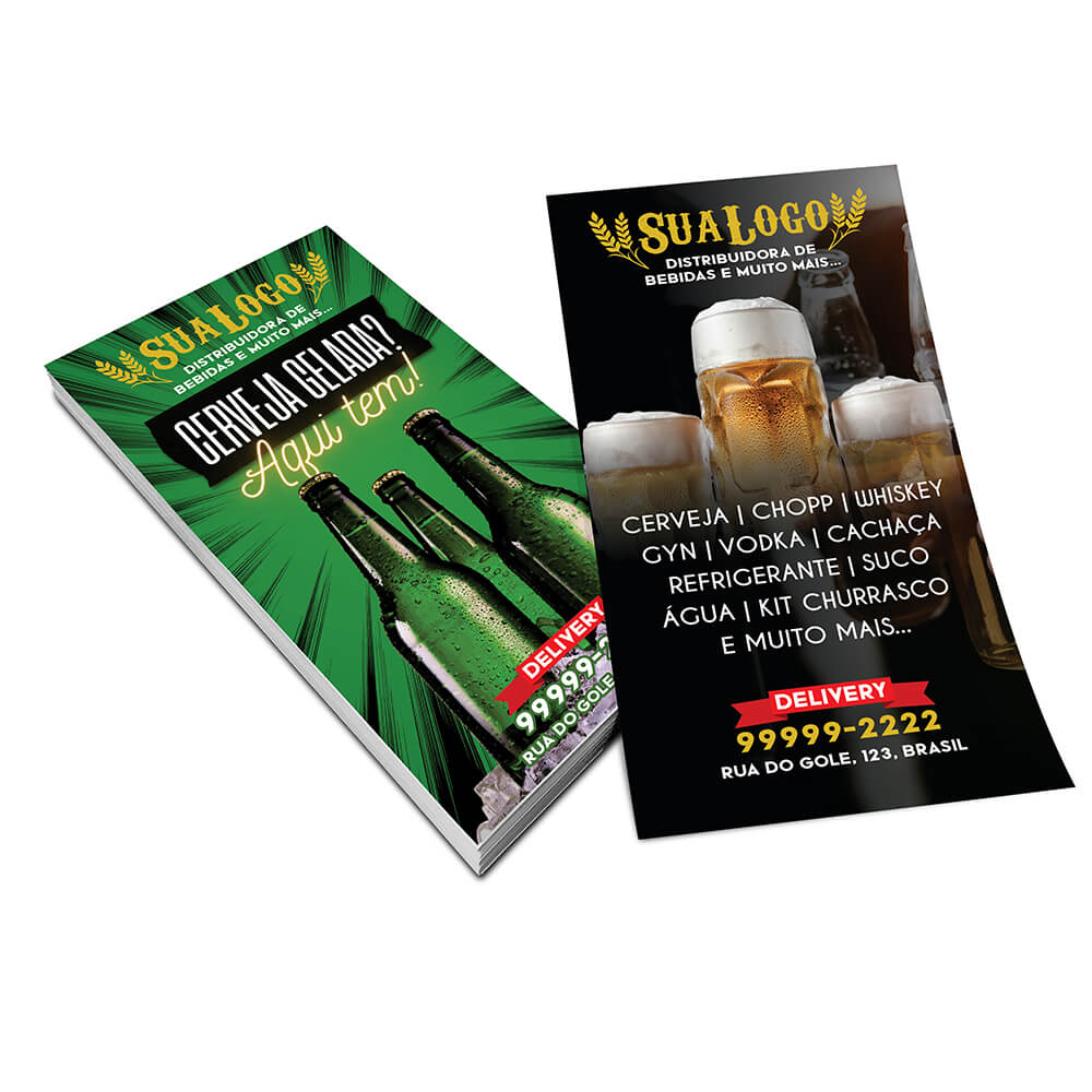 Filipetas Couchê Brilho 150g (100x200mm)