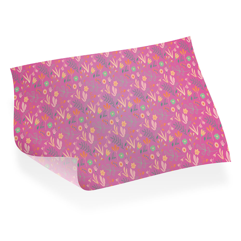 Papel Para Presente Papel Flor Post 35g (600x300mm)