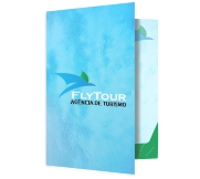 Pastas Couchê 250g Bolsa Encaixe Verniz Uv Total Frente