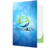 Pastas Couchê 250g Bolsa Encaixe Verniz Uv Total Frente