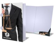 Pastas Couchê 250g Orelha E Bolsa Encaixe Verniz Uv Total Frente