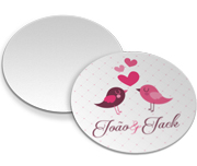 Porta Copos Couchê 250g Verniz Uv Total Frente