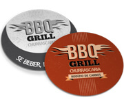 Porta Copos Couchê 250g Verniz Uv Total Frente