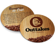 Porta Copos Couchê 250g Verniz Uv Total Frente