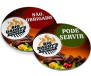 Porta Copos Couchê 250g Verniz Uv Total Frente