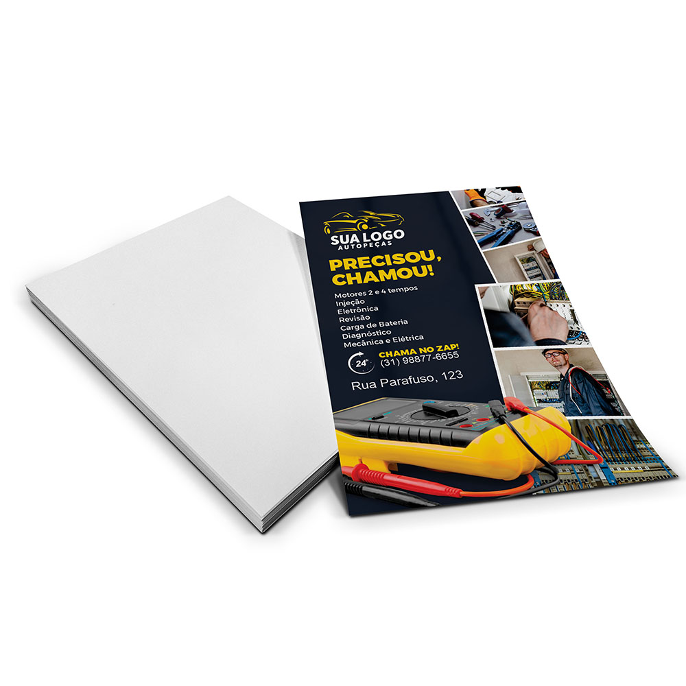 Mini Panfleto Couchê 90g Sem Verniz (70x100mm)