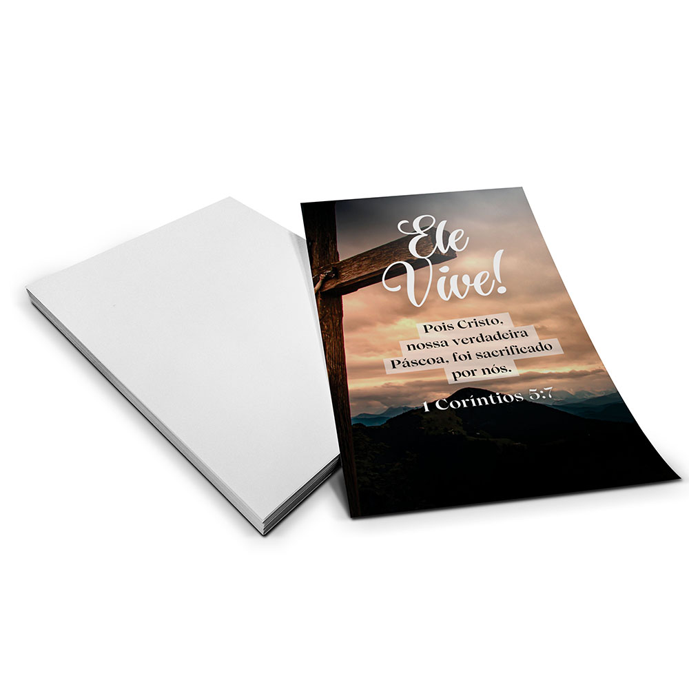 Mini Panfleto Couchê 90g Sem Verniz (70x100mm)