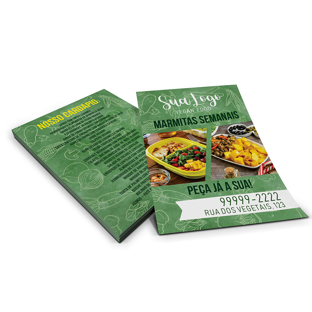 Mini Panfleto Couchê 90g Sem Verniz (70x100mm)