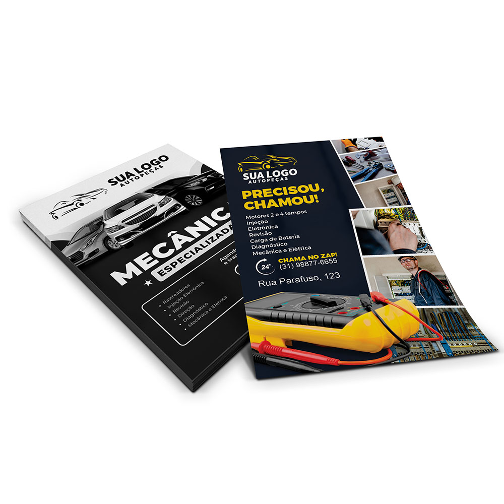 Mini Panfleto Couchê 90g Sem Verniz (70x100mm)