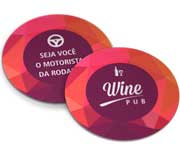 Porta Copos Couchê 300g Laminação Fosca Frente E Verso